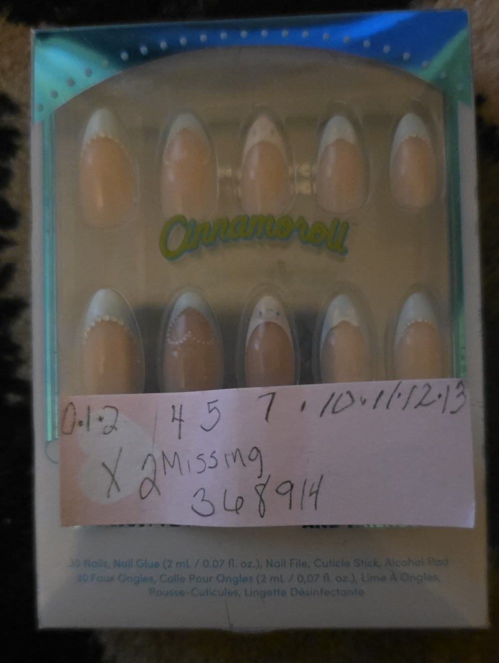 Cinnamoroll French Tip Press-On Nails No Complete Look At Pictures